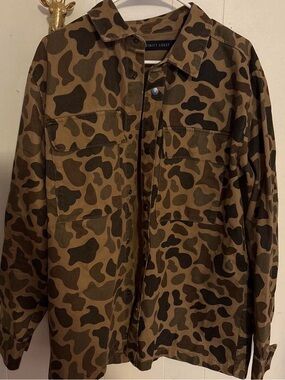 Trinity Brown & Black Camo Military Field Jacket